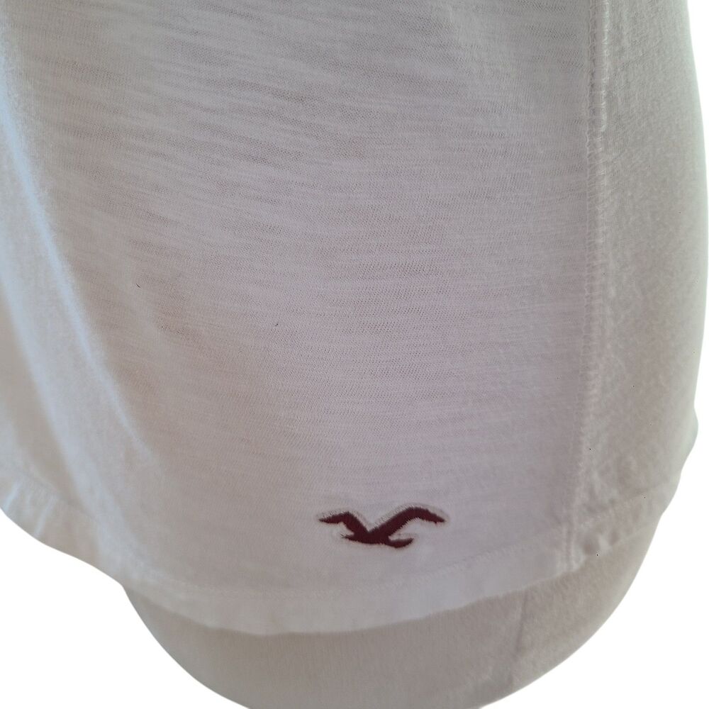 VTG Hollister Y2K White Bow Tank Top Coquette Camisole Fitted XS Fairycore - Picture 5 of 9